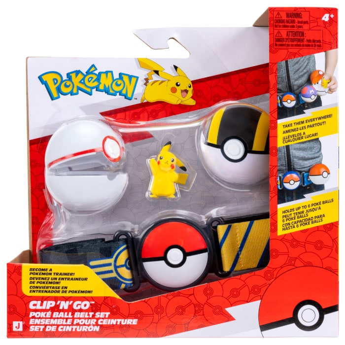 Pokemon clip n go belt set Pikachu