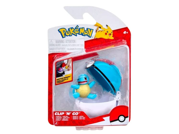 Pokémon - Clip N Go Squirtle med Lure Ball - Legetøj