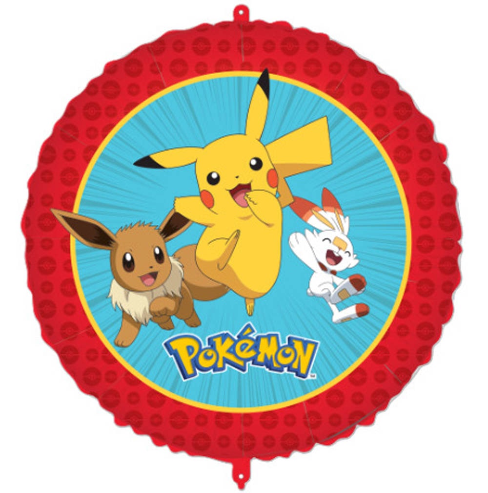 Pokemon folieballon Ø46 cm.