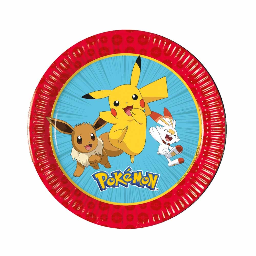 Pokemon kagetallerkner 8 stk.