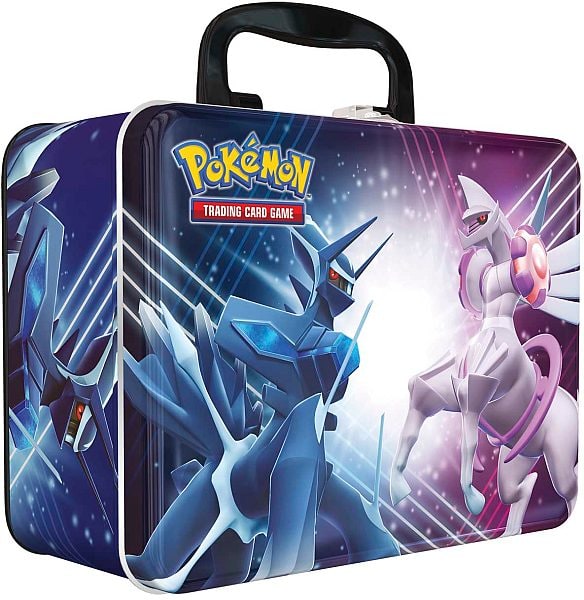 Pokemon Collector's Chest Tin 2022 Fall: Sword & Shield Dialga & Palkia - 5 Boosters, Promokort, MÃ¸nt og mere! (Collectors)
