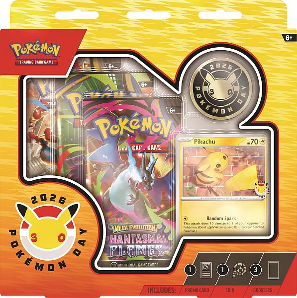 Pokemon Blister Pack - Pokemon Day 2026 Collection Blister: Pikachu (3 Boosters)