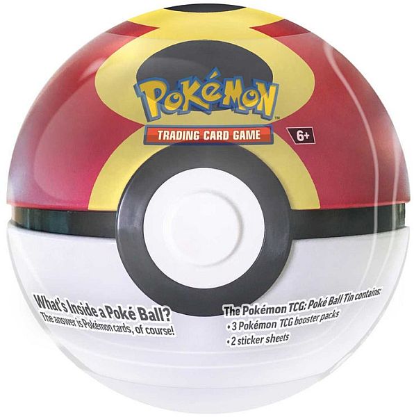 Pokemon Repeat Ball Tin (2025) - 3 Boosters + Stickers