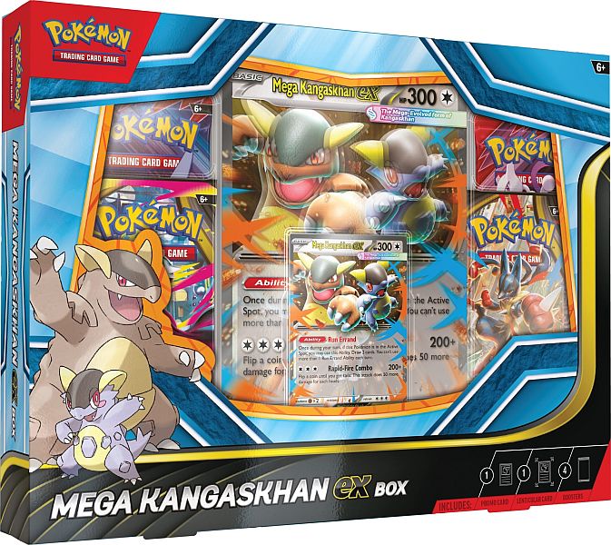 Pokemon ex Box: Mega Kangaskhan ex (2025) (4 Boosters)