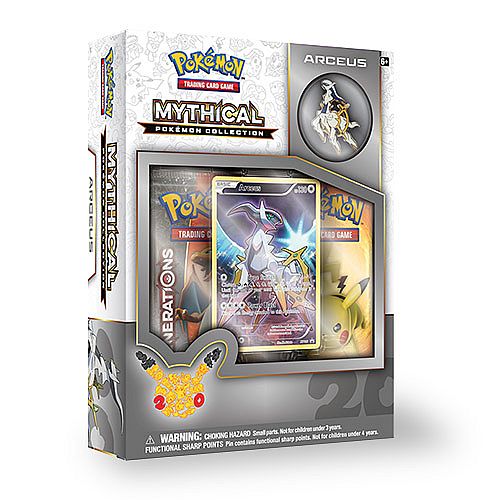 Pokemon Generations (20th Anniversary) - Mythical Collection: Arceus - 2 Boosters, Promo & Pin