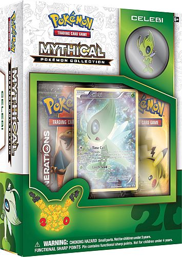 Pokemon Generations (20th Anniversary) - Mythical Collection: Celebi - 2 Boosters, Promo & Pin
