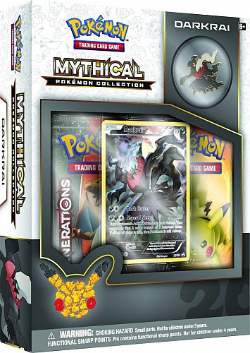 Pokemon Generations (20th Anniversary) - Mythical Collection: Darkrai - 2 Boosters, Promo & Pin