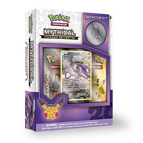 Pokemon Generations (20th Anniversary) - Mythical Collection: Genesect - 2 Boosters, Promo & Pin