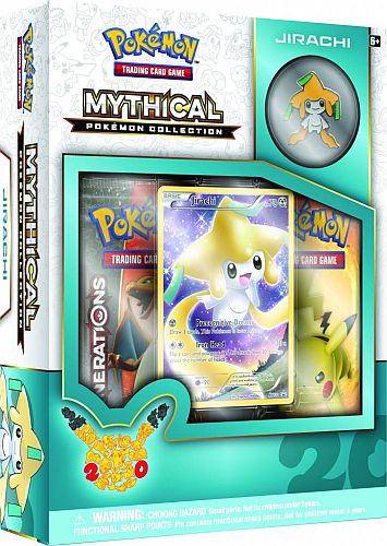 Pokemon Generations (20th Anniversary) - Mythical Collection: Jirachi - 2 Boosters, Promo & Pin