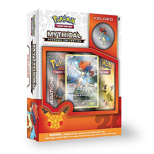 Pokemon Generations (20th Anniversary) - Mythical Collection: Keldeo - 2 Boosters, Promo & Pin