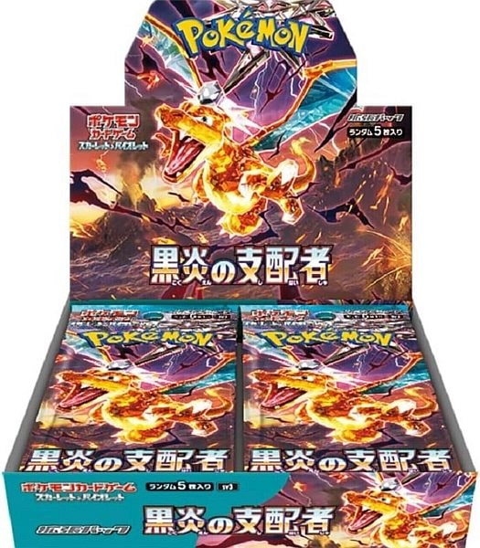 Pokemon Display (Booster Box) - Scarlet & Violet SV3: Ruler of the Black Flame *JAPANSK* - 30 Boosters