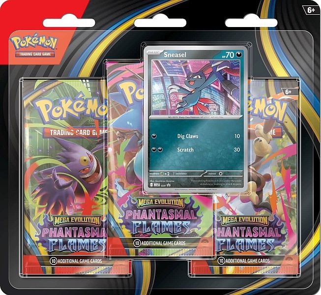 Pokemon - ME02: Phantasmal Flames 3-Pack Blister: Sneasel