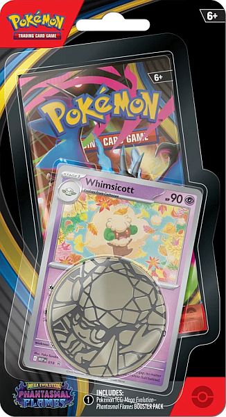Pokemon Phantasmal Flames Checklane Blister: Whimsicott