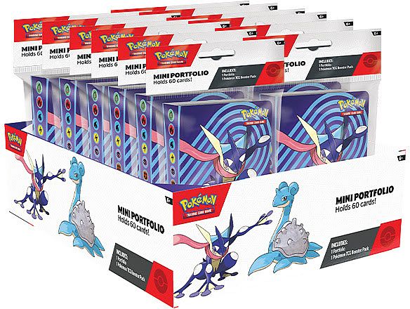 Mappe - Pokemon - Scarlet & Violet: Greninja & Lapras (2024 Fall) Mini-Album Display (12 Binders & 12 Booster Pack)