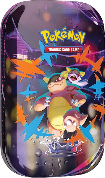 Pokemon Tin Kasse - 2025 Fall Mega Heroes Mini Tin: Mega Kangaskhan (2 Boosters & KlistermÃ¦rker)
