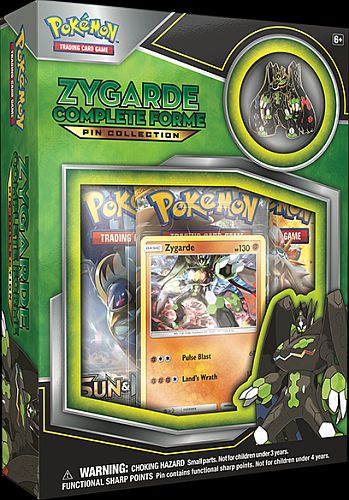Pokemon Pin Collection: Zygarde Complete Forme - 3 Boosters, Promo & Pin