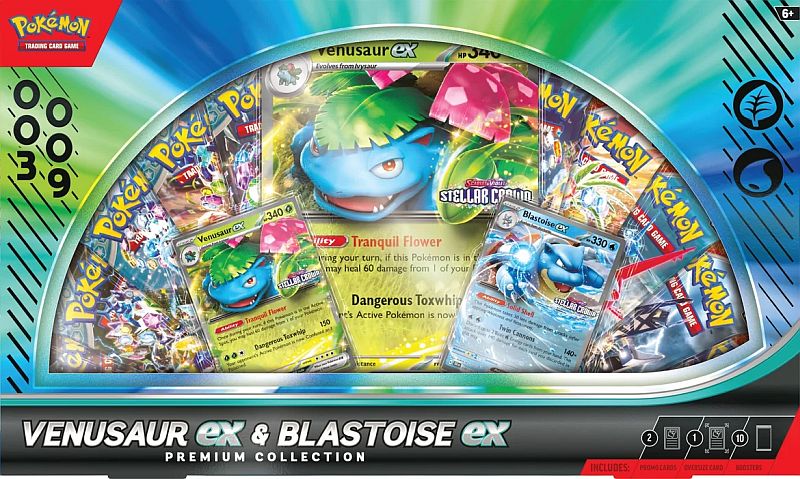 Pokemon: Venusaur ex & Blastoise ex Premium Collection