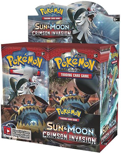 Pokemon Display (Booster Box) - SM04 - Sun & Moon: Crimson Invasion - 36 Boosters
