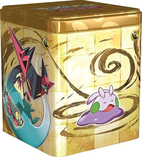 Pokemon Tin Kasse - 2024 Stacking Tin Wave 1: Dragon (Goomy) - Stackable Collector's Tin Box (3 Boosters)