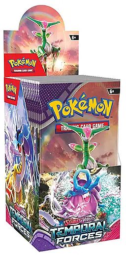 Pokemon SV05 Temporal Forces: Half-Size Booster Display
