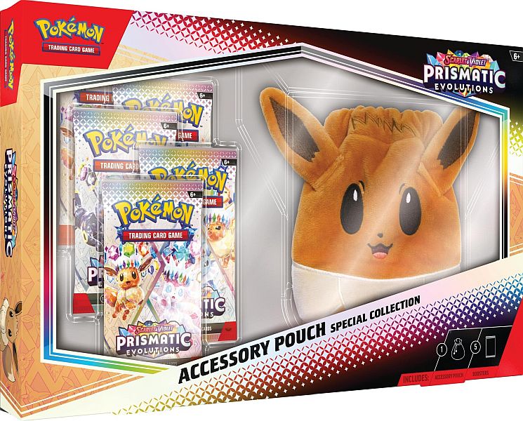 Pokemon Prismatic Evolutions - Accessory Pouch Collection
