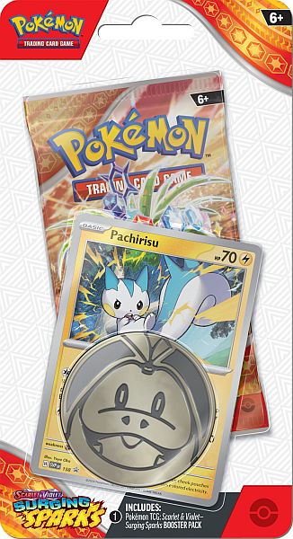 Pokemon SV08: Surging Sparks Checklane Blister: Pachirisu