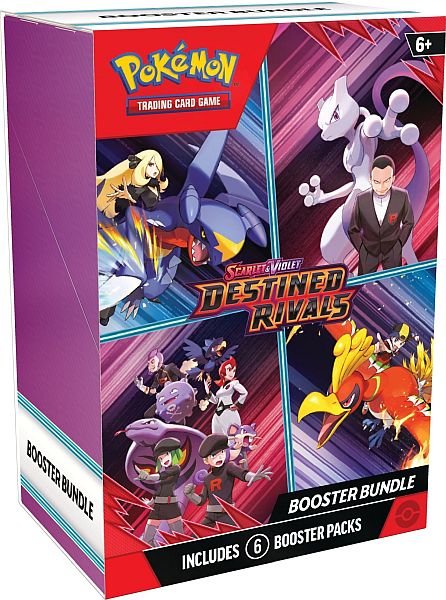 Pokemon Booster Pakke - SV10 - Scarlet & Violet: Destined Rivals Booster Pack Bundle (Box med 6 Boosters)