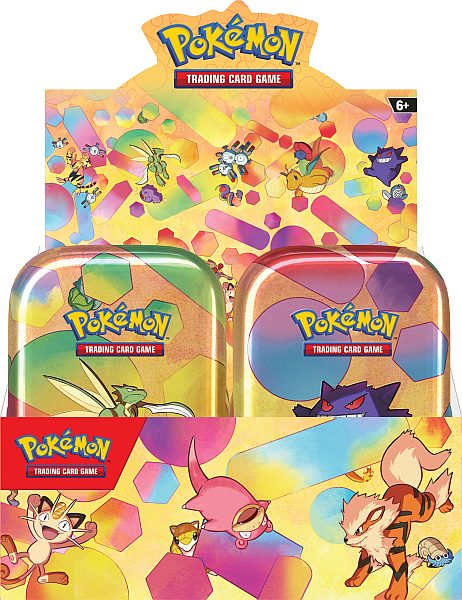 Pokemon Tin Kasse - 2023 Fall Scarlet & Violet: 151 Mini Tins Display - Alle 10 Mini Tins! (20 Boosters)