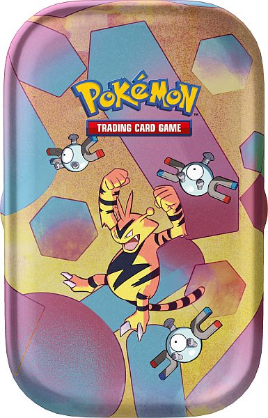 Pokemon Tin Kasse - 2023 Fall Scarlet & Violet: 151 Mini Tin: Electabuzz (2 Boosters & MÃ¸nt)