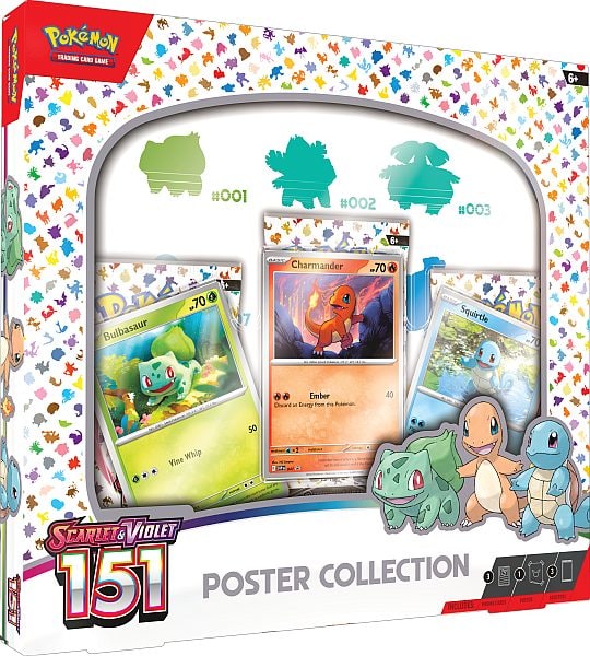 Pokemon Scarlet & Violet: 151 - Poster Collection Box (3 Boosters + Plakat)