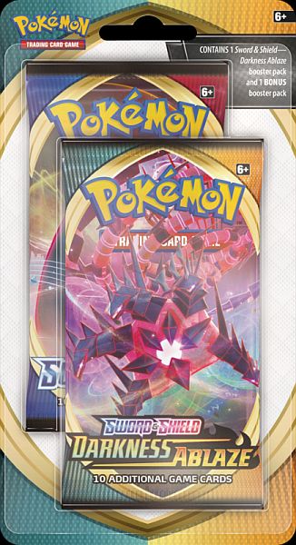 Pokemon Blister Pack - 2-Pack - Sword & Shield: 1 x Darkness Ablaze + 1 x Sword & Shield Booster Pack