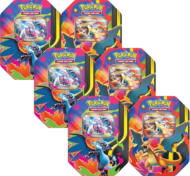 Pokemon Mega Charizard X & Y ex Collector's Tin Display