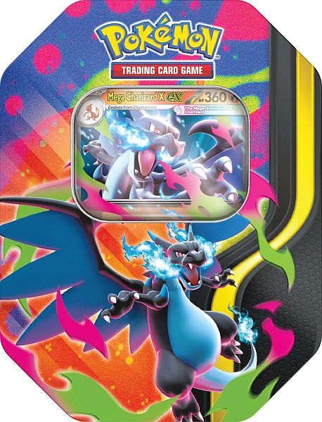 Pokemon Tin Kasse - 2026: Mega Charizard X ex Tin