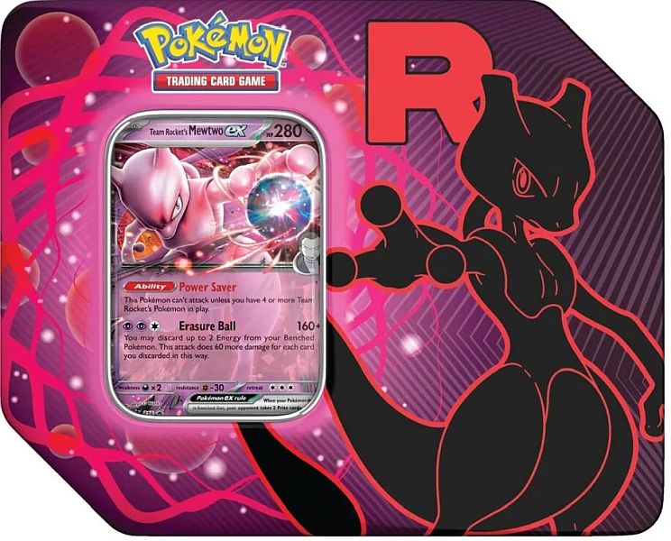 Pokemon - Team Rocket's Mewtwo ex Tin (USA Version)