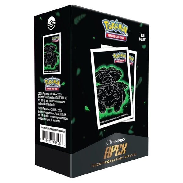 Pokemon - Neon Kanto: Venusaur - Apex Deck Protector - 105 lommer - Ultra Pro Sleeves #16655