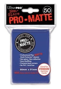 50 lommer -  Ultra Pro - PRO-Matte: Blue (BlÃ¥) (HÃ¸j kvalitet) - Non-Glare - Professional Sleeves #82653