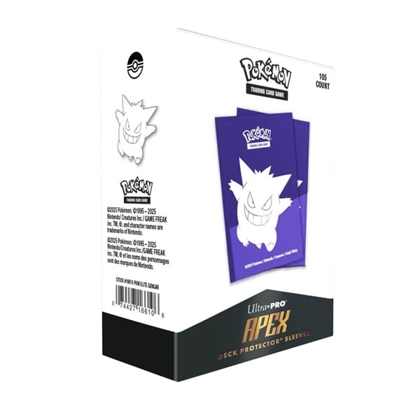 Pokemon - Elite Gengar - Apex Deck Protector - 105 lommer - Ultra Pro Sleeves #16610