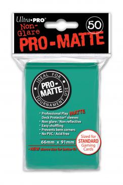 50 lommer -  Ultra Pro - PRO-Matte: Aqua (HÃ¸j kvalitet) - Non-Glare - Professional Sleeves #84151