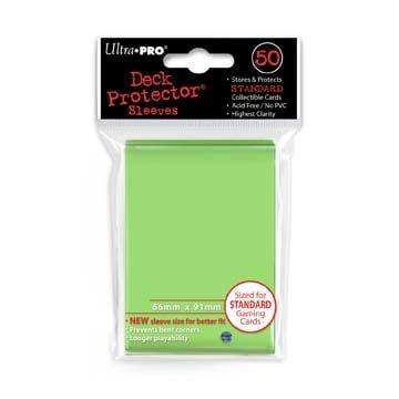 50 lommer -  Ultra Pro - PRO-Gloss: Light Green (LysegrÃ¸nne) (HÃ¸j kvalitet) - Lime Green Sleeves #84099