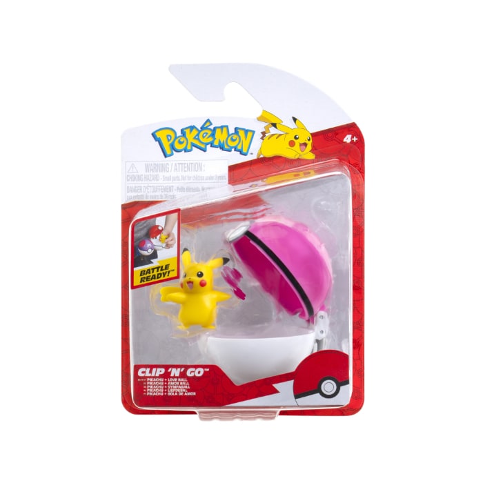 Pokemon clip n go Pikachu with love ball