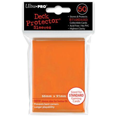 50 lommer - Ultra Pro - PRO-Gloss: Orange (Høj kvalitet) - Candy Orange Sleeves #82673