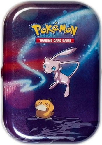 Pokemon Tin Kasse - Kanto Power Mini Tin: Mew & Psyduck (2 Boosters, Billedkort & Mønt)