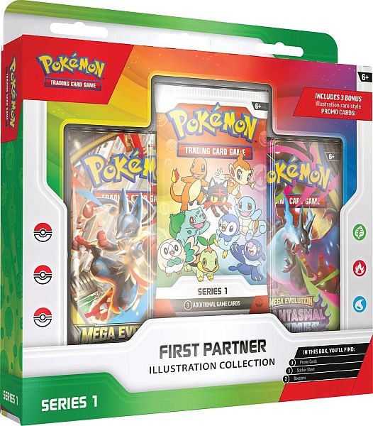 Pokemon - First Partner Illustration Collection: Series 1 (2 Boosters) (30th Anniversary)