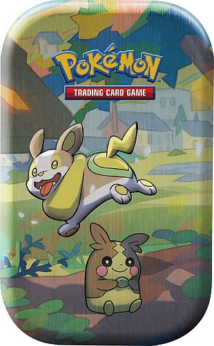 Pokemon Tin Kasse - 2020 Spring Galar Pals Mini Tin: Yamper & Morpeko (2 Boosters, Billedkort & Mønt)