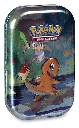 Pokemon Tin Kasse - Kanto Friends Mini Tin: Charmander (2 Boosters, Billedkort & Mønt)