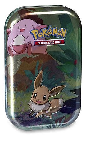 Pokemon Tin Kasse - Kanto Friends Mini Tin: Eevee (2 Boosters, Billedkort & Mønt)