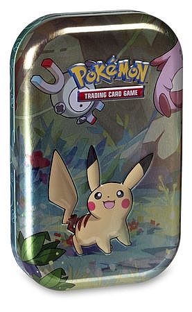 Pokemon Tin Kasse - Kanto Friends Mini Tin: Pikachu (2 Boosters, Billedkort & Mønt)