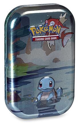 Pokemon Tin Kasse - Kanto Friends Mini Tin: Squirtle (2 Boosters, Billedkort & Mønt)