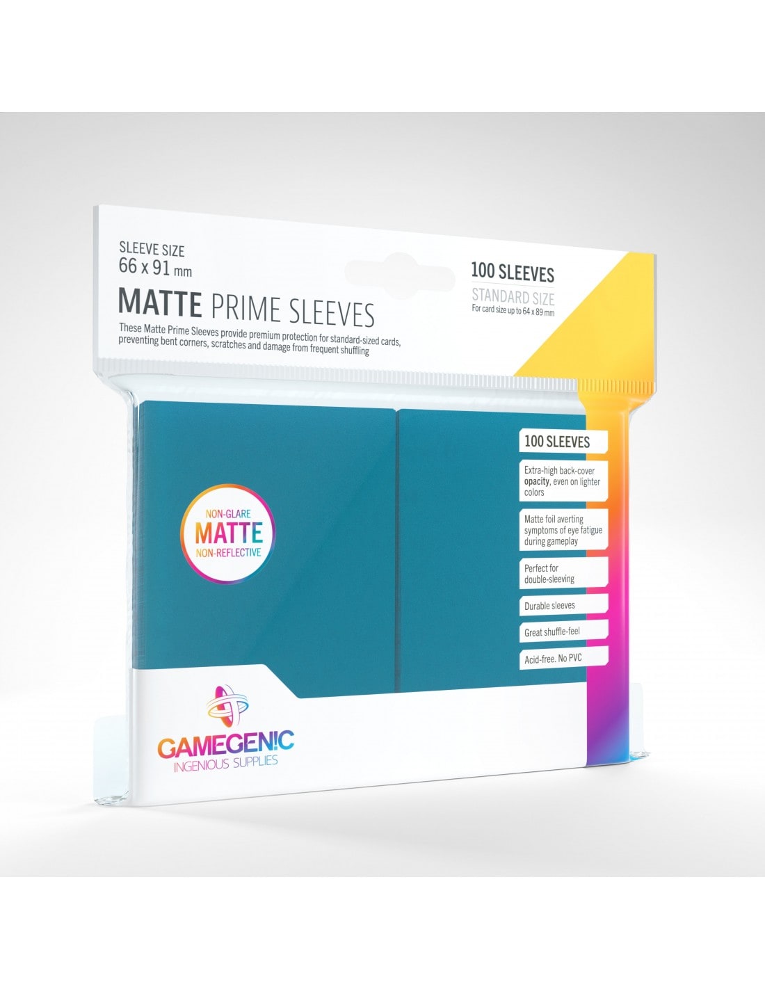 Matte Prime Sleeves 100 stk - Anti-Glare - Plastiklommer - GameGenic
