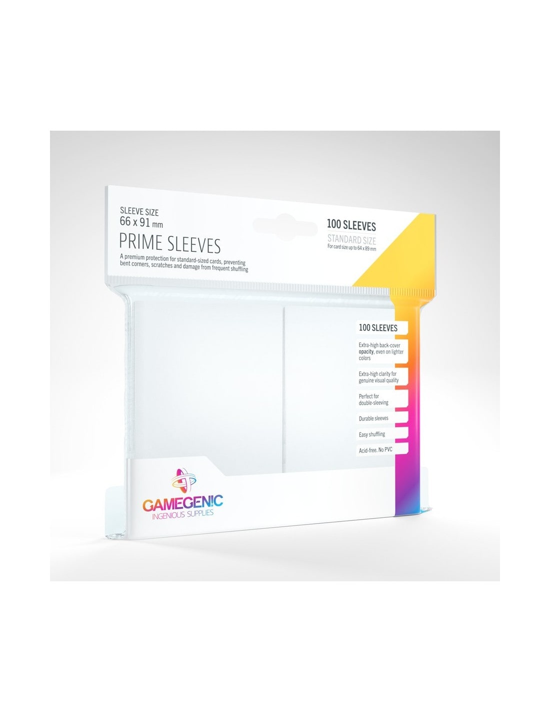 Prime Sleeves 100 stk - Plastiklommer - GameGenic